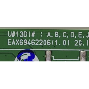 MAIN PARA TV LG / NUMERO DE PARTE EBU66323102 / EAX69462206(1.0) / PANEL NC430TQG-ABKH1 / DISPLAY HV430QUB-F1D / MODELO 43UP8000PUA.BUSFLJM	